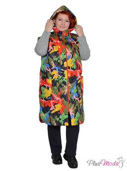 Кардиган-жилет Модель №1528 размеры 44-84 - Plusmoda фото 4