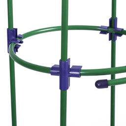 Шпалера, 135×30×1 см, металл, зелёная, «Ракета Клевер»