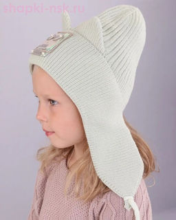 01-8-H Ушанка для девочки (50-52)