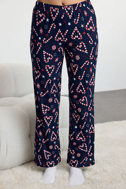 Lacivert %100 Pamuklu Y?lbas? Temal? Biyeli Orme Pijama Tak?m? THMAW25PT00167 - Trendyolmilla фото 5