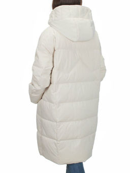 Y23-808 MILK Пальто зимнее женское (200 гр. тинсулейт) - Фабричный китай фото 4
