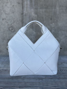 Женская сумка из эко кожи 0025 Белый - Sergio valentini фото 3