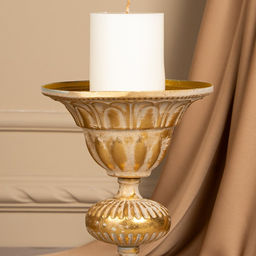 Подсвечник металл «Ярусы» для одной свечи 16×16×25 см