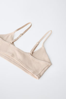 8-14 A?OS/ PACK TRES TOPS RIB / Tostado - Zara фото 3