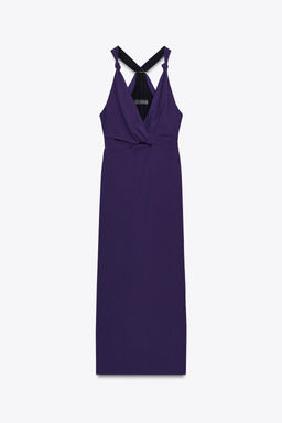 MIDI DRESS WITH KNOT AND HARDWARE - Zara фото 5