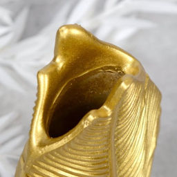 Ваза декоративная Лист 19 см / FM973A /уп 72/золото - Галеонтрейд фото 3