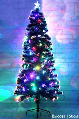 Ёлка с подсветкой новогодняя, 150 см, сосна