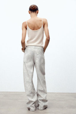 ZW COLLECTION MID-WAIST BALLOON JEANS - Zara фото 5