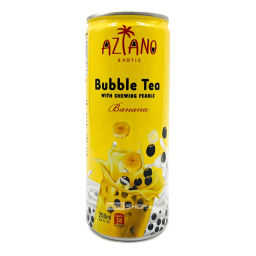 Напиток молочный чай Бабл Ти Банан Banana Bubble Tea Aziano, Вьетнам, 250 мл