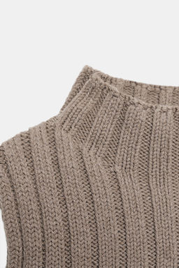 KNITTED HIGH-NECK TOP - Zara фото 7
