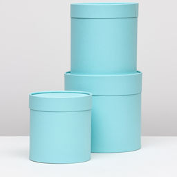 Набор коробок 3 в 1 без окна, аквамарин 21 х 21 - 16 х 16 см - Simaland фото 6