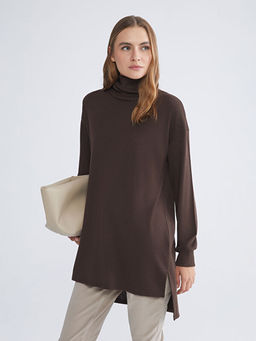 Bal?k?? Yaka Oversize Kad?n Tunik