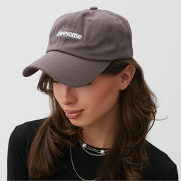 Кепка Awesome MINAKU, серая, размер 58