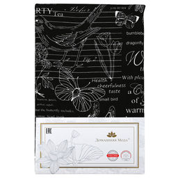 Скатерть 200х145см Версаль черный, длина стола до 160см, на 6-8 персон, хлопок Комфорт 171г/м2, упаковка классическая, пакет ПВХ 28х41см, Домашняя мода (Россия)  фото 5