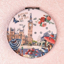 Зеркало карманное 7 см / GT357 /уп 50/300/ кожзам - Галеонтрейд фото 8