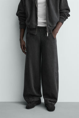 PANTAL?N JOGGER BALLOON FIT LAVADO / Antracita oscuro - Zara фото 2