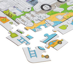 Пазл Собери, найди, раскрась. Городские приключения, 88 деталей - Puzzle time фото 4