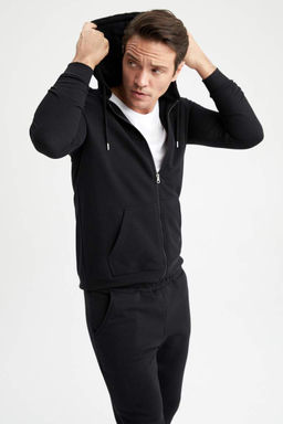 Толстовка на молнии стандартного кроя - Defacto фото 10