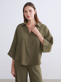 Dokulu Oversize Kad?n G?mlek