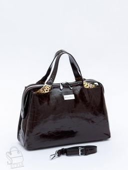 Сумка женская кожаная 9613-1S coffee Velina Fabbaino-Safenta в Новосибирске