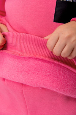 Теплый костюм для девочки из футера с начесом Bonito  фото 7