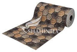 Коврик-дорожка SHAHINTEX DIGITAL PRINT (20) Соты 100х1000 металлик  фото 2