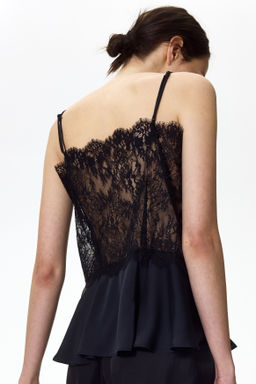 Top de encaje con tirantes finos - H&m фото 8