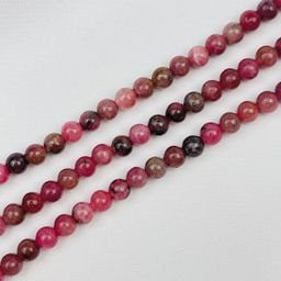 Бусины для украшений из Родонита (86 бусин)