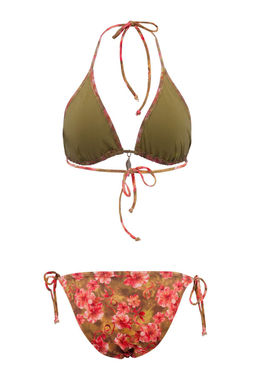 Lacivert Kapl? Charml? Klora&Suya Dayan?kl? Uzun Omurlu LYCRA®XTRA LIFE Bikini Tak?m? TBESS26BT00135 - Trendyolmilla фото 6