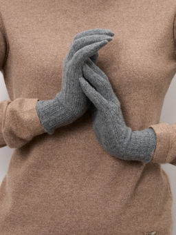 Перчатки из кашемира ULKos графит