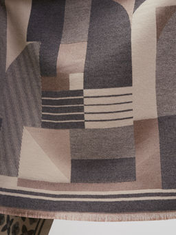 в СОСТАВЕ ШЕРСТЬ и КАШЕМИР! Большой,теплый двусторонний палантин - Tantino фото 4