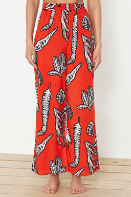 TRENDYOLMILLA Cicek Desenli Dokuma Plaj Pantolon TBESS24PL00021 фото 10