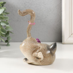 Цена за 2 шт. Фигурка полистоун лак «Кошечка играет с клубком», 9.5×8×12.5 см