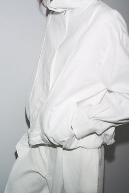100% LINEN BOMBER JACKET ZW COLLECTION - Zara фото 4