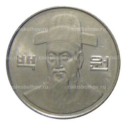 Монета 100 вон 2008 года Южная Корея