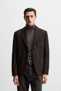 MANTECO FLANNEL WOOL BLEND BLAZER - Zara фото 2