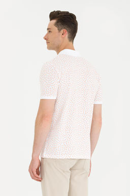 Мужская оранжевая футболка с воротником-поло - U.s. polo assn фото 19
