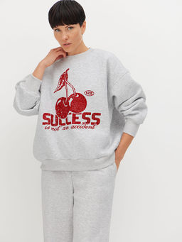 Утепленный свитшот оверсайз Success - NEVERLATE фото 3