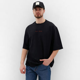 Футболка мужская MIST Est., размер 52, черный