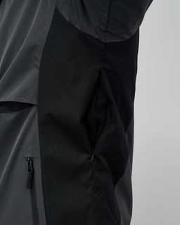 Горнолыжная куртка мужская зимняя темно-серого цвета 7616TC