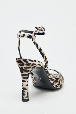ANIMAL PRINT SANDALS - Zara фото 6