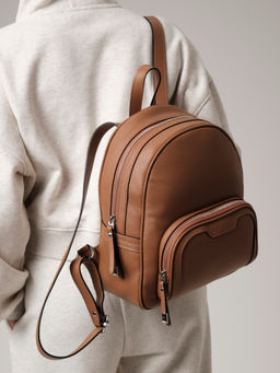 Кожаный рюкзак Azaro 30852 св.орех