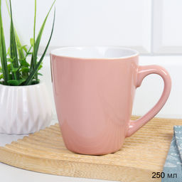 Кружка 250 мл Пастель Светло Розовый / AA-048-1 /уп 96/ микс 5/ ПРОМО АКЦИЯ