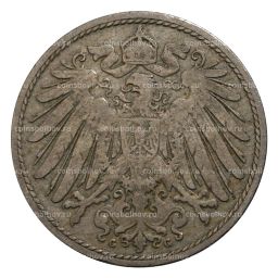 Монета 10 пфеннигов 1893 года G Германия