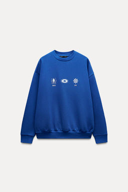 PRINTED SLOGAN SWEATSHIRT - Zara фото 2