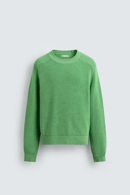 COTTON-CASHMERE TEXTURED SWEATER - Zara фото 7