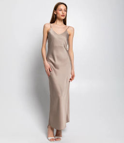 Платье #БШ1989, бежевый