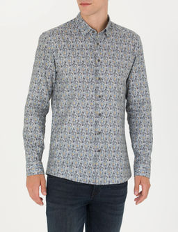 Рубашка Pierre Cardin Slim Fit петрол