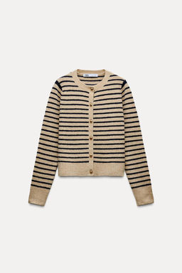 STRIPED KNIT CARDIGAN - Zara фото 2