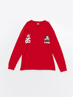 Bisiklet Yaka Nostaljik Maymun Bask?l? Erkek ?ocuk Ti??rt